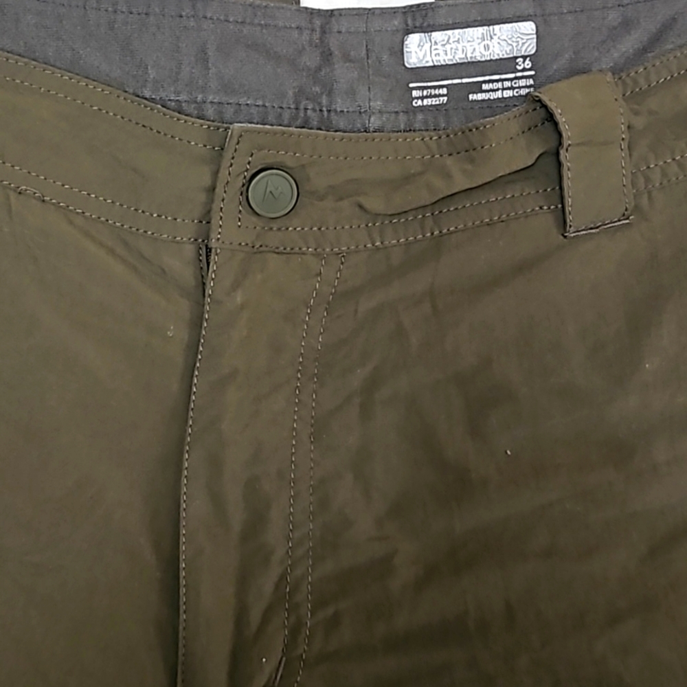 MARMOT Men's Green Cargo Hiking Active Outdoor Shorts SZ L